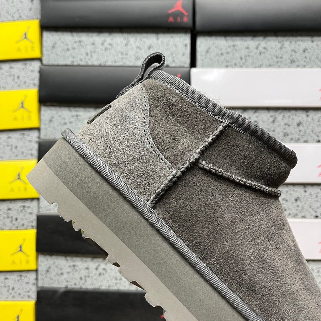 Heeled Snow Boots in Grey – 3cm Heel Winter Boots (EU Sizes 35–40)
