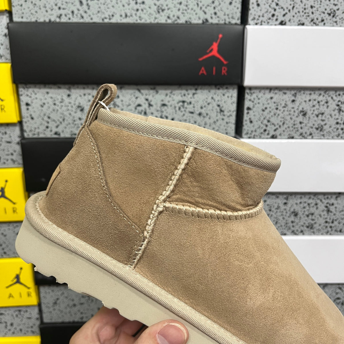 Mini Low-Shaft Snow Boots in Sand – Compact Winter Boots (EU Sizes 35–44)