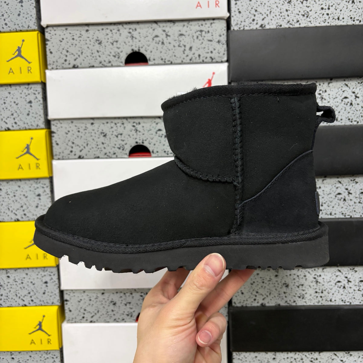Mini Snow Boots in Black – Ankle Winter Boots (EU Sizes 35–44)
