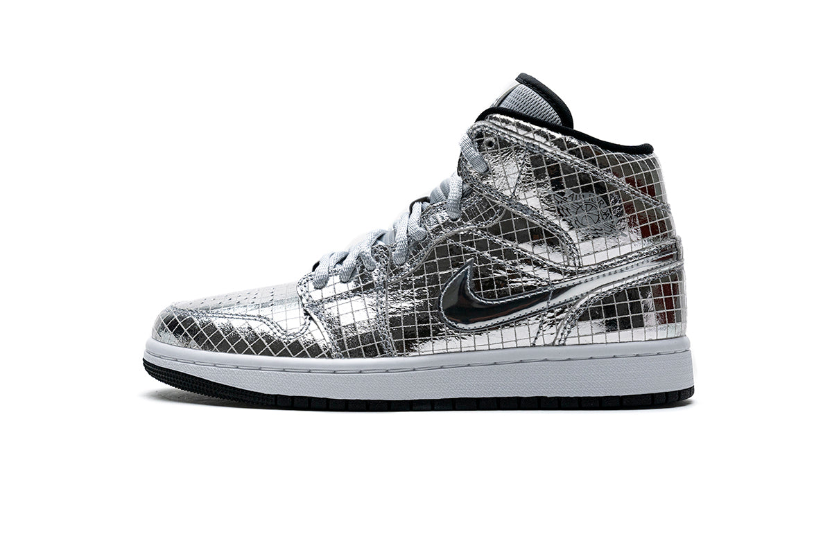 Air Jordan 1 Mid SE Disco Ball Reps Sneakers CU9304-001