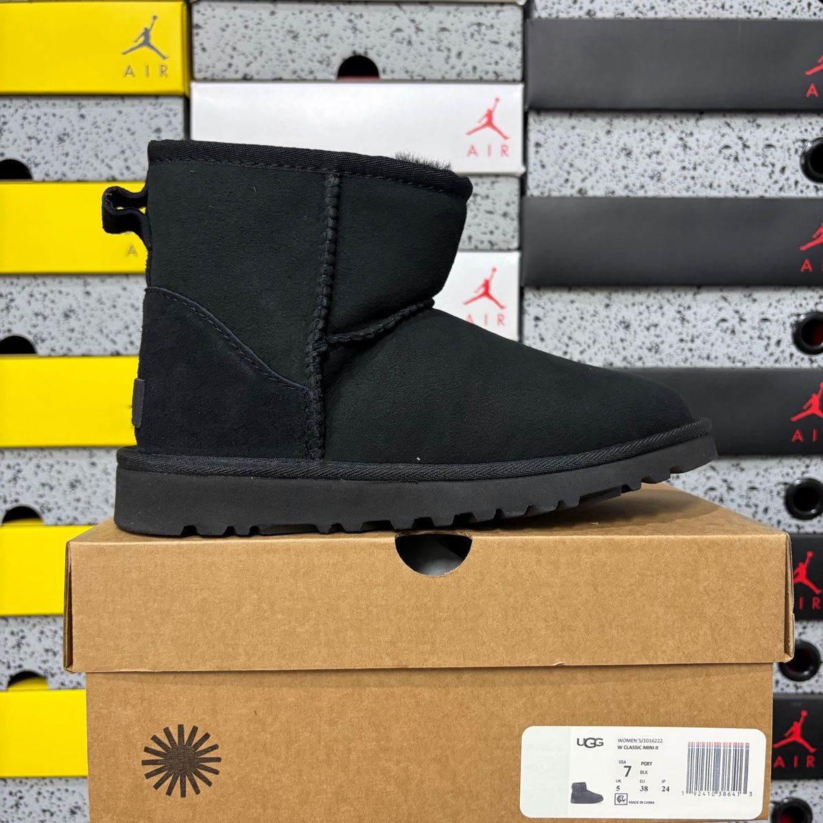 Mini Snow Boots in Black – Ankle Winter Boots (EU Sizes 35–44)