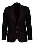 Dolce & Gabbana single-breasted two-button linen jacket
