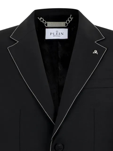 Philipp Plein blazer contrast stitching