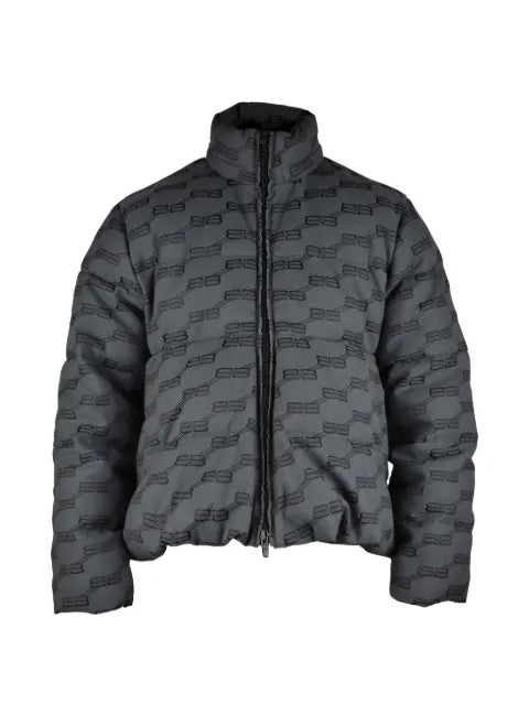 Balenciaga logo-pattern padded jacket