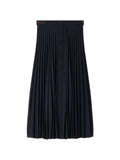 SANDRO pleated button-down midi skirt