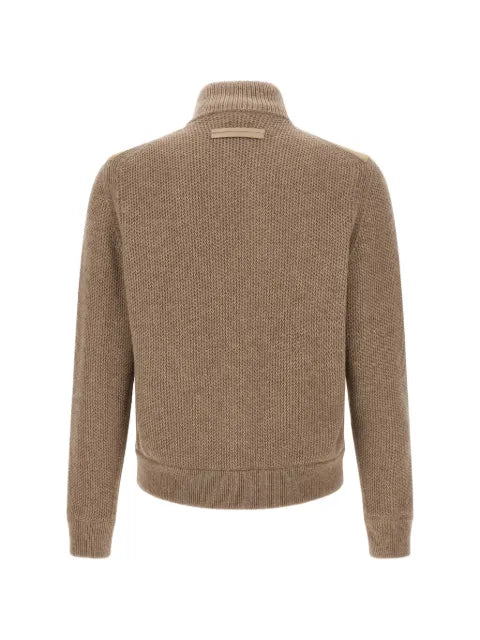 Zegna high-neck cardigan