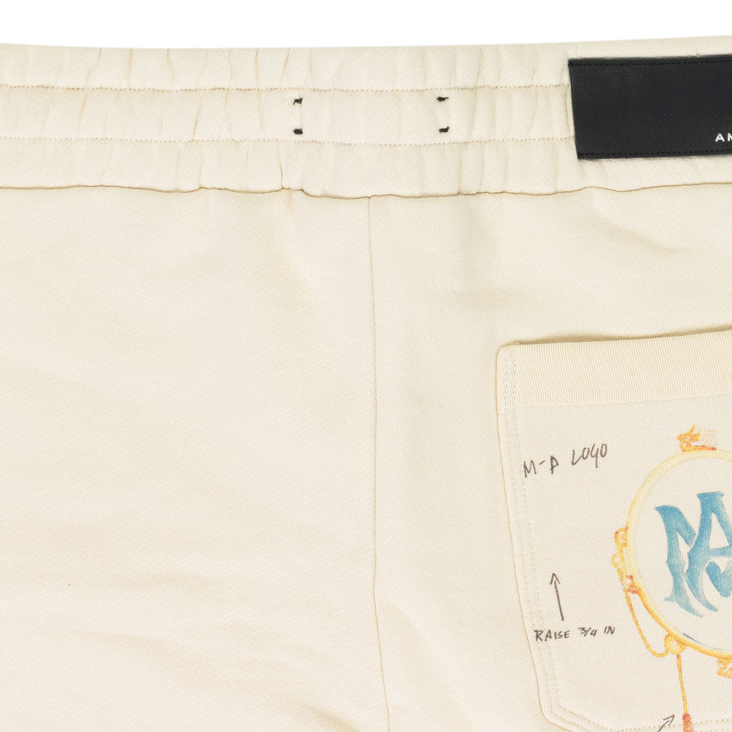 Almond Zig Zag Sketch Sweatshorts