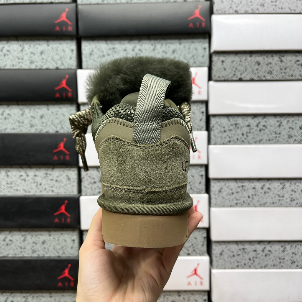 Snow Boots in Moss Green – Wide Size Range Winter Boots (EU Sizes 35–44)