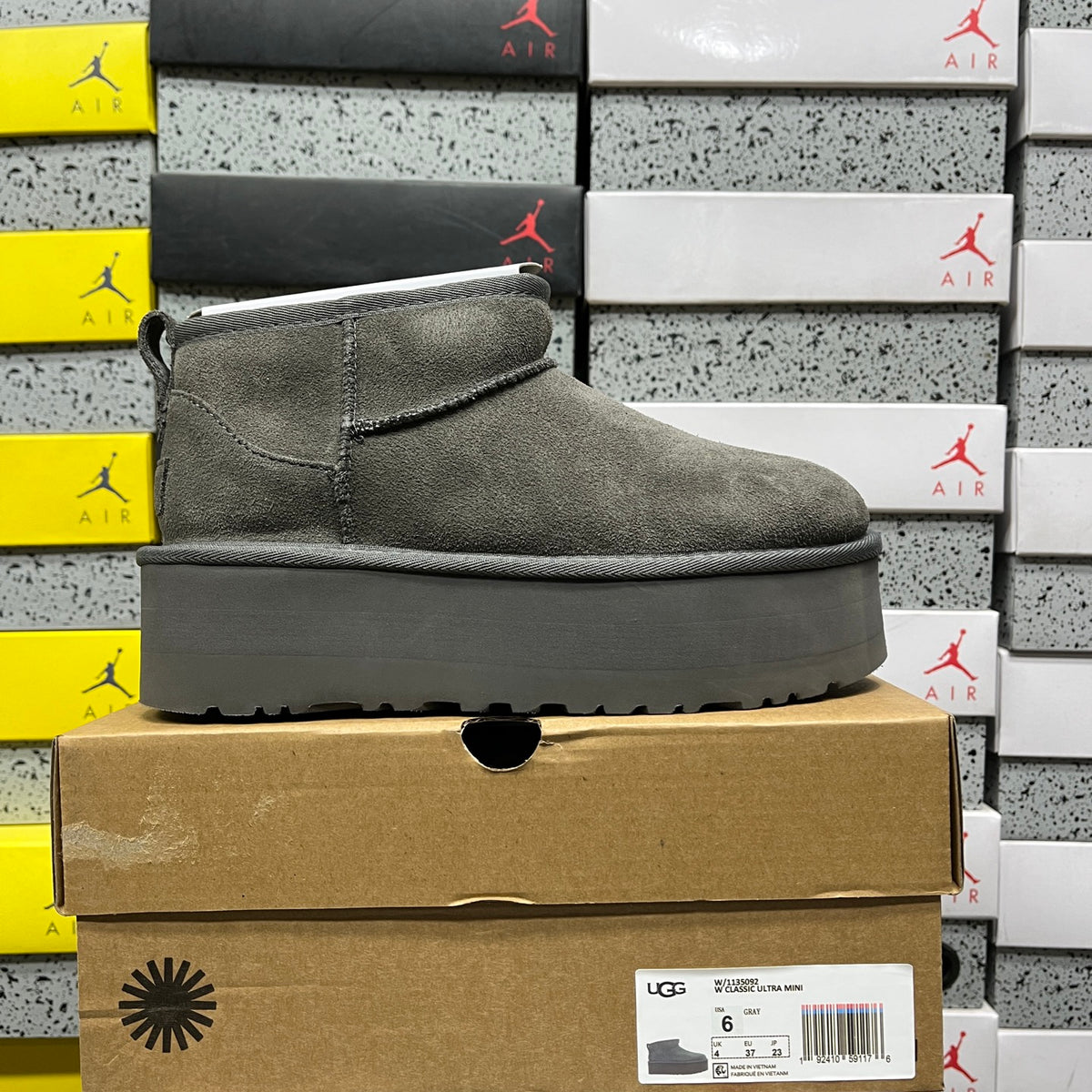 Heeled Snow Boots in Grey – 5cm Heel Winter Boots (EU Sizes 35–40)