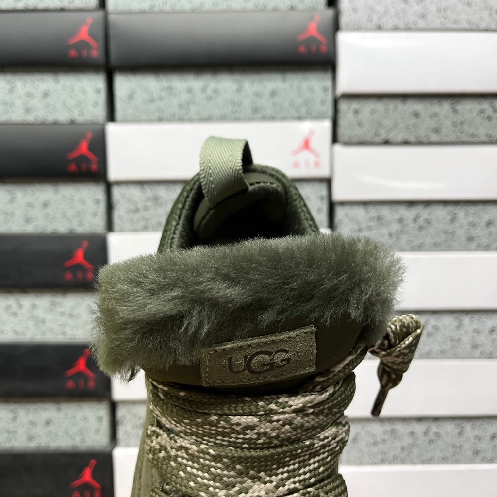 Snow Boots in Moss Green – Wide Size Range Winter Boots (EU Sizes 35–44)
