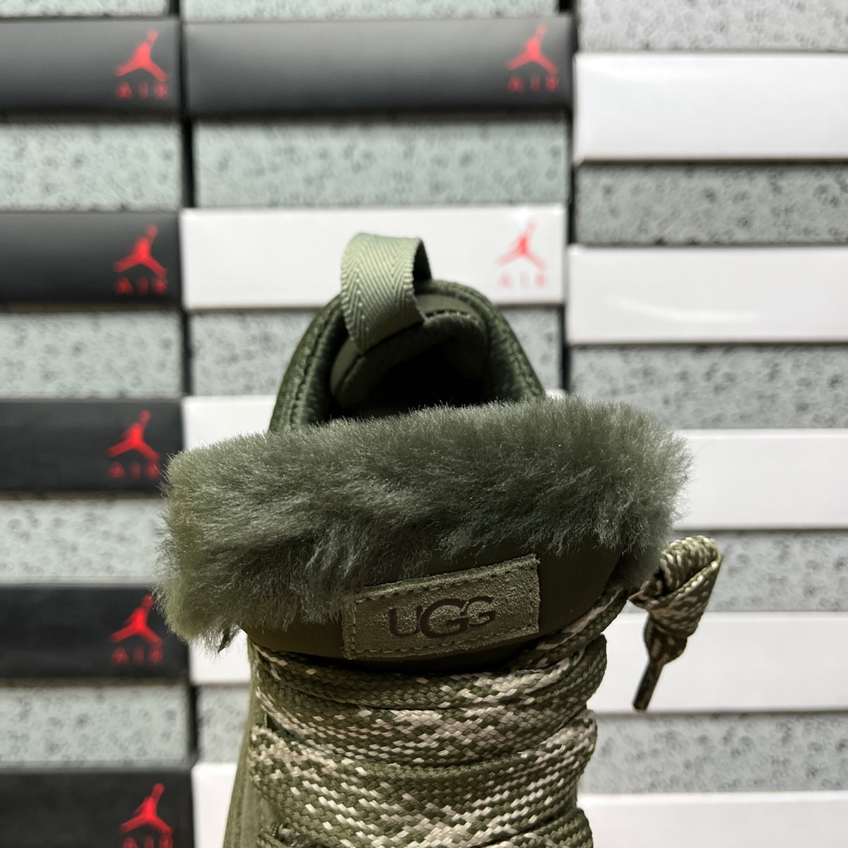Snow Boots in Moss Green – Wide Size Range Winter Boots (EU Sizes 35–44)