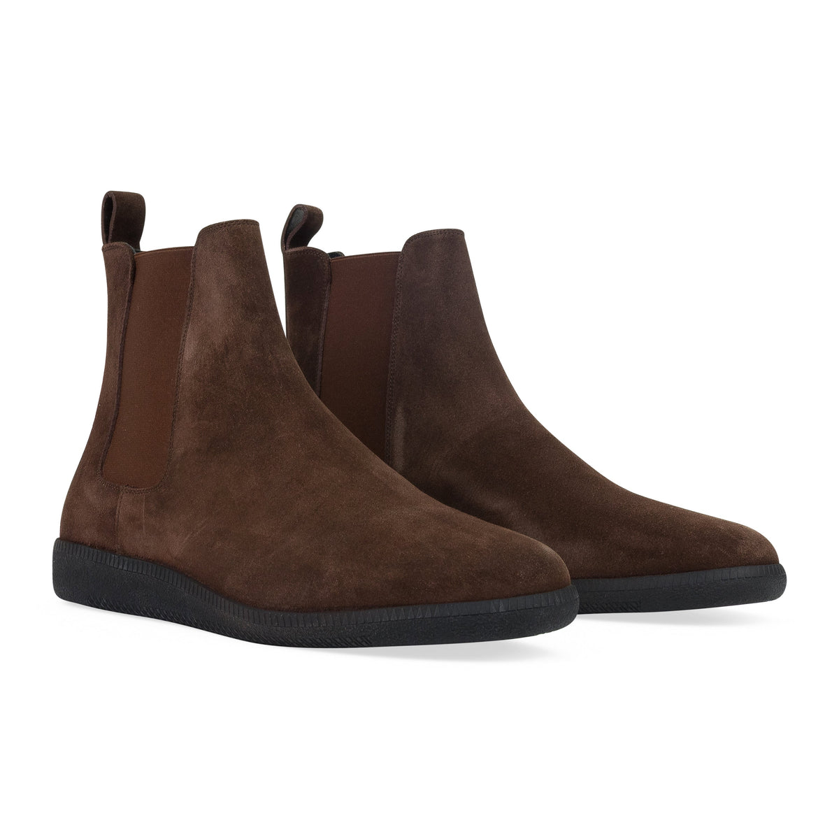 Brown Suede Chelsea Boots