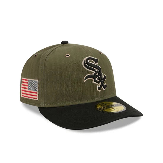New Era x Three Looms 5950 Pinched Crown Chicago White Sox American Herringbone Fitted Hat