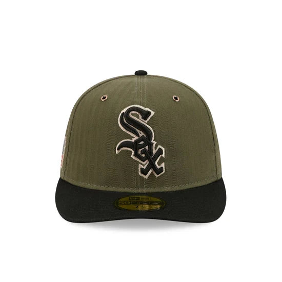 New Era x Three Looms 5950 Pinched Crown Chicago White Sox American Herringbone Fitted Hat