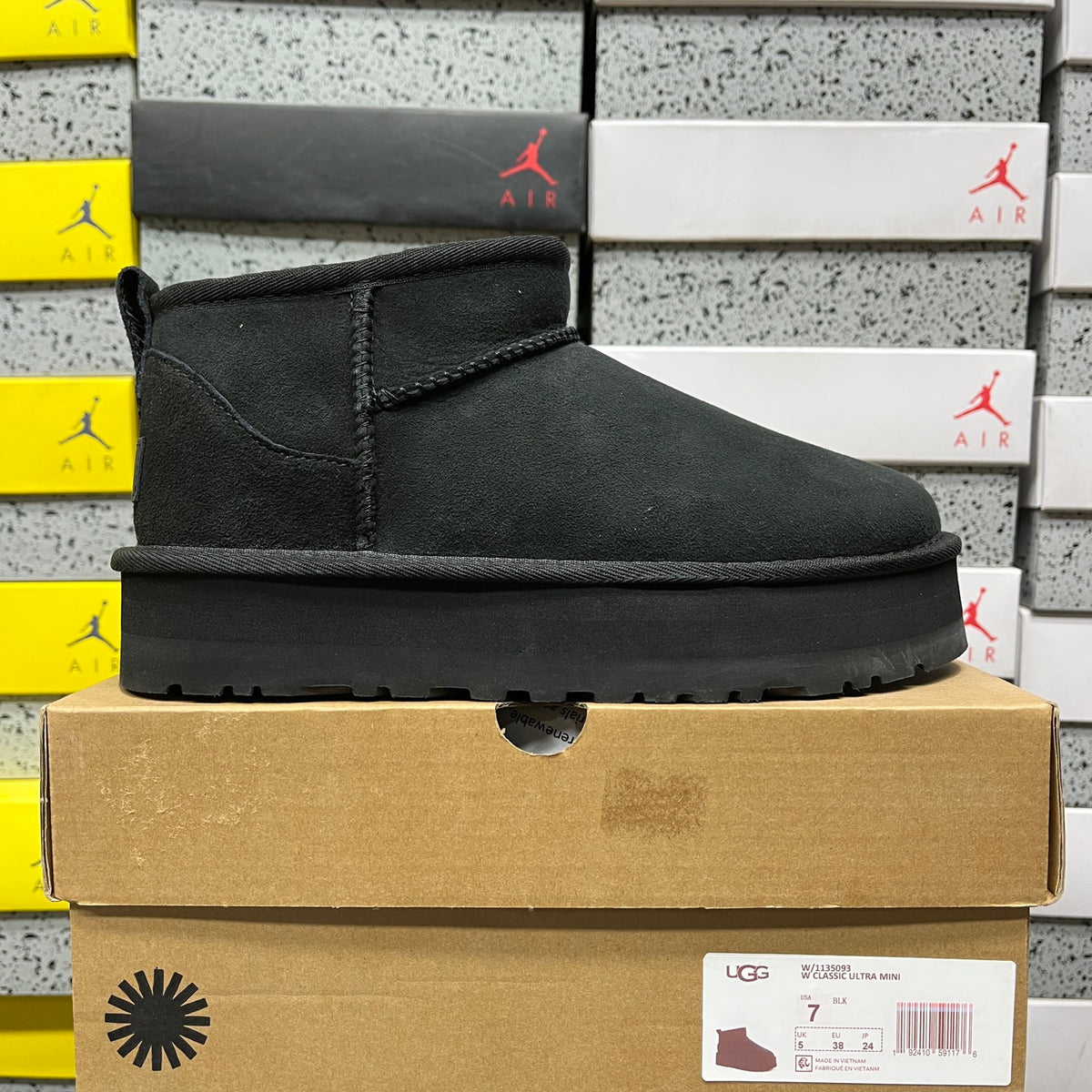 Heeled Snow Boots in Black – 3cm Heel Winter Boots (EU Sizes 35–40)