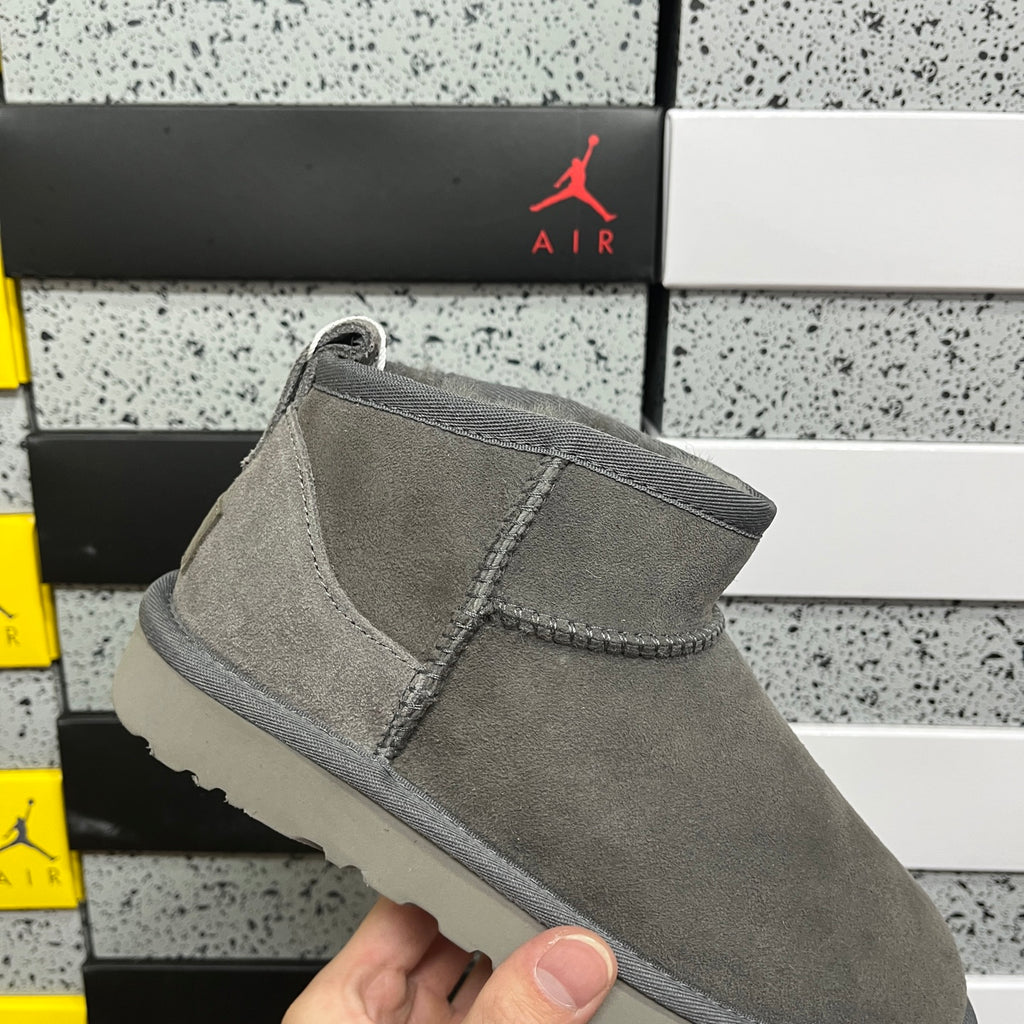Mini Low-Shaft Snow Boots in Grey – Compact Winter Boots (EU Sizes 35–44)