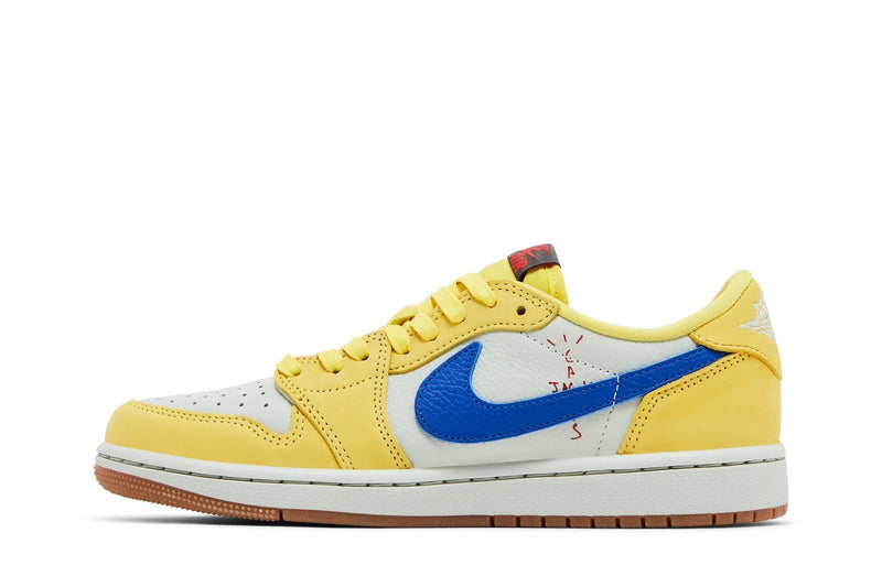 Travis Scott x Wmns Air Jordan 1 Retro Low OG SP 'Canary' – Limited Collab Sneaker in Bright Yellow
