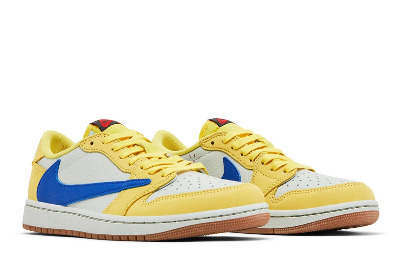 Travis Scott x Wmns Air Jordan 1 Retro Low OG SP 'Canary' – Limited Collab Sneaker in Bright Yellow