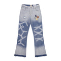 Gallery Dept Jeans leather label embroidery water ripple gradual change wash jeans