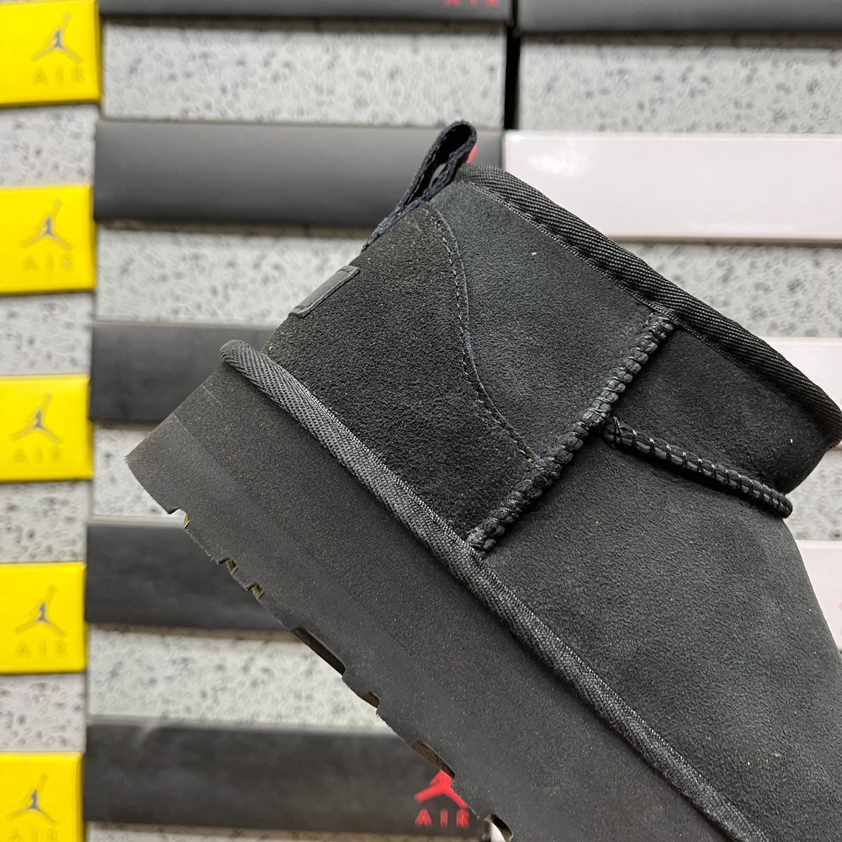 Heeled Snow Boots in Black – 3cm Heel Winter Boots (EU Sizes 35–40)