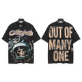 Godspeed Out Of Many Astronaut Skull Graphic T-Shirt