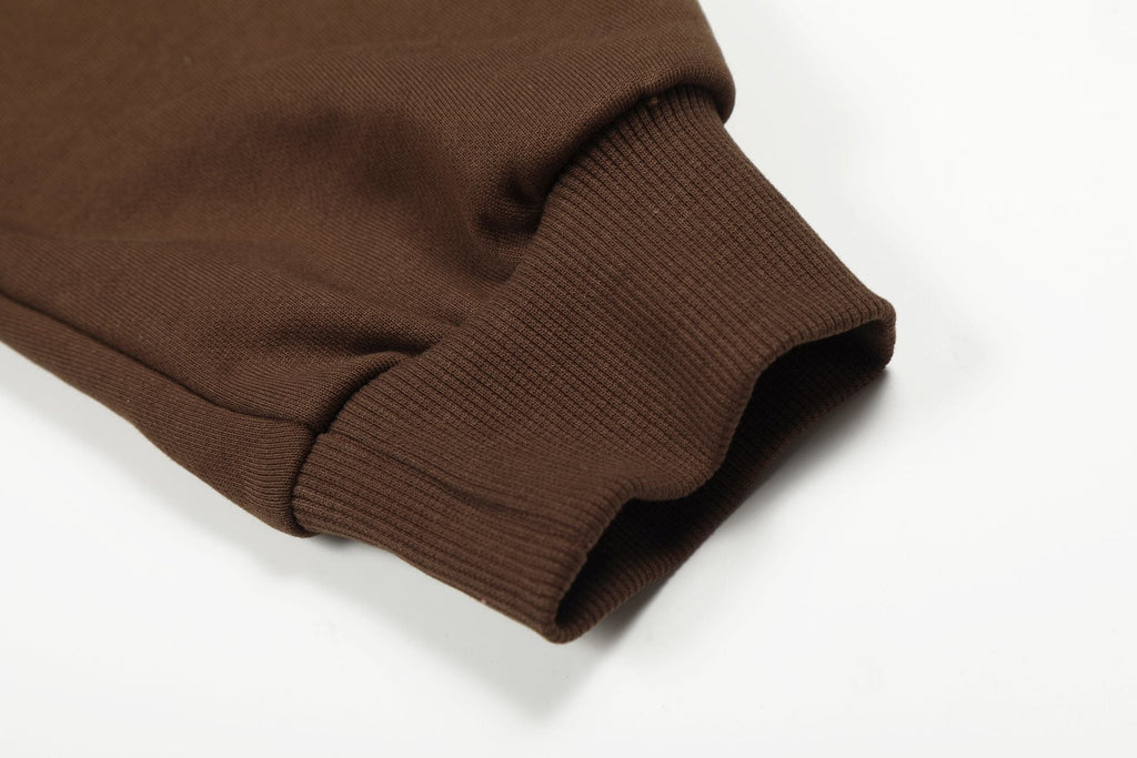 Sp5der Brown Western Spiderweb Graphic Hoodie