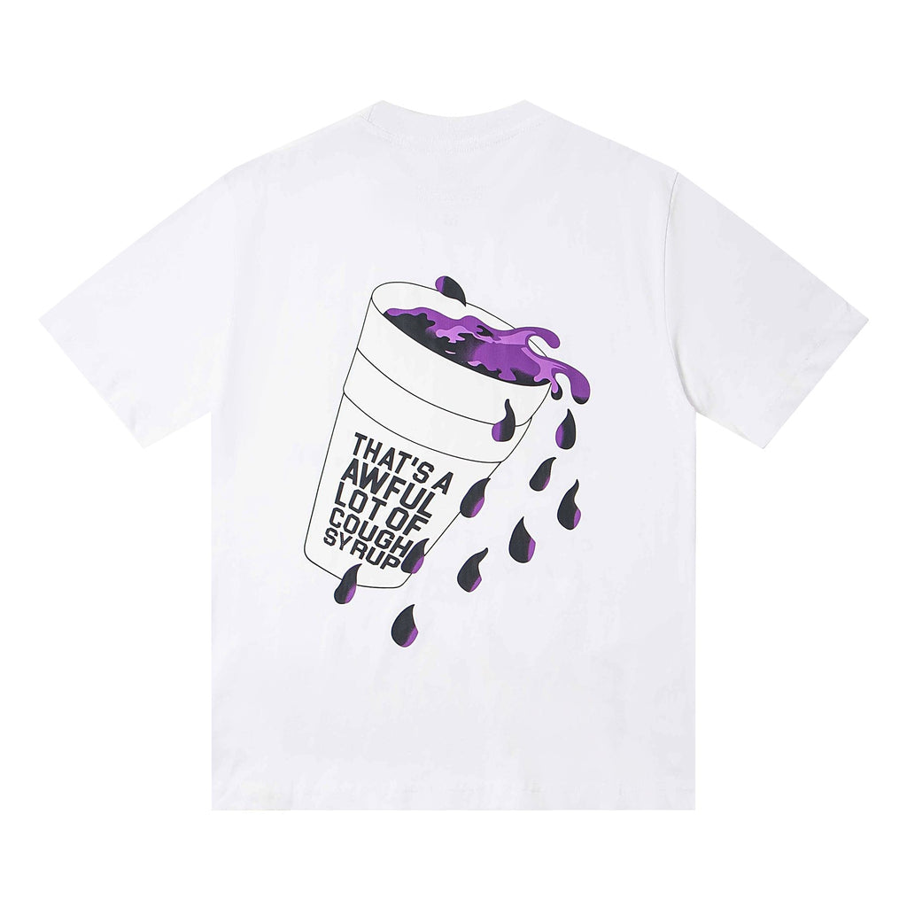 THAT'S A AWFUL LOT OF COUGH SYRUP PO UP Flame Graphic Short-Sleeve T-Shirt