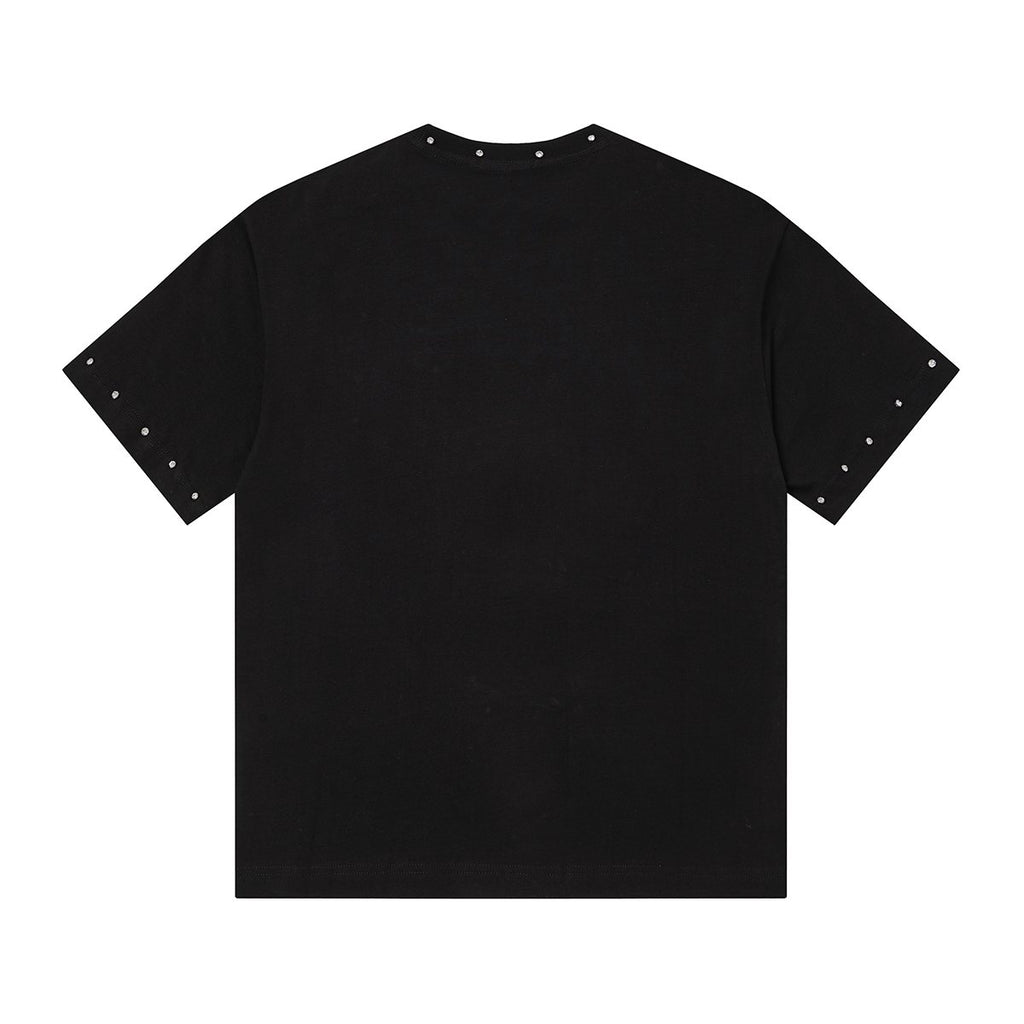 MIXED EMOTION Angel Graphic Studded-Trim T-Shirt