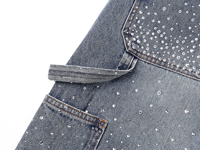 Purple Brand Rhinestone Splatter Denim Shorts