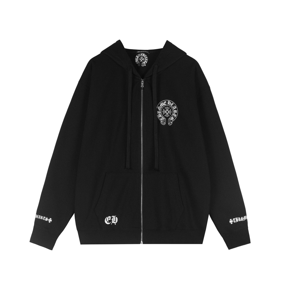 Chrome Hearts Horseshoe Graphic Zip Hoodie