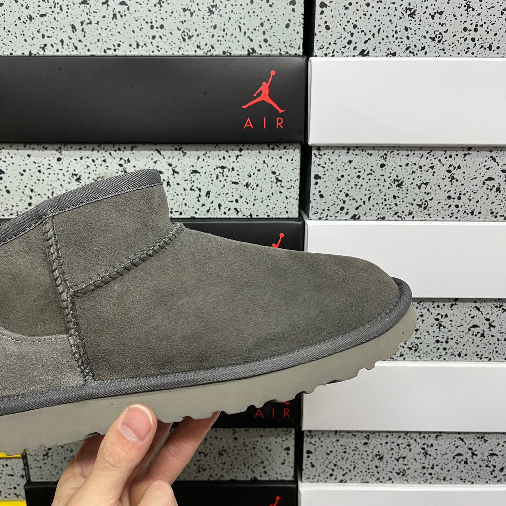 Mini Low-Shaft Snow Boots in Grey – Compact Winter Boots (EU Sizes 35–44)