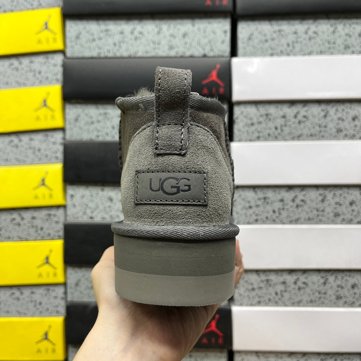 Heeled Snow Boots in Grey – 3cm Heel Winter Boots (EU Sizes 35–40)