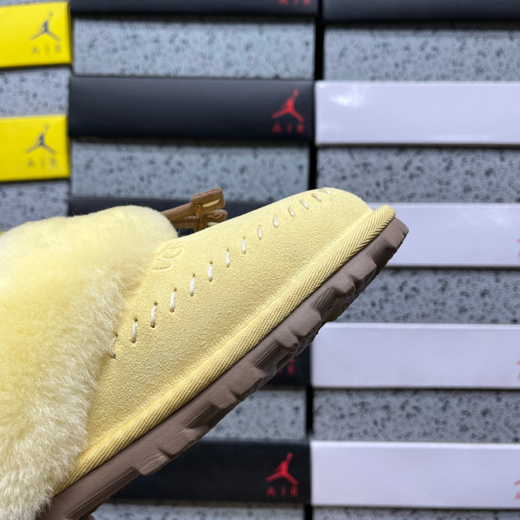 Snow Boots in Soft Yellow – Cozy Winter Boots (EU Sizes 35–40)
