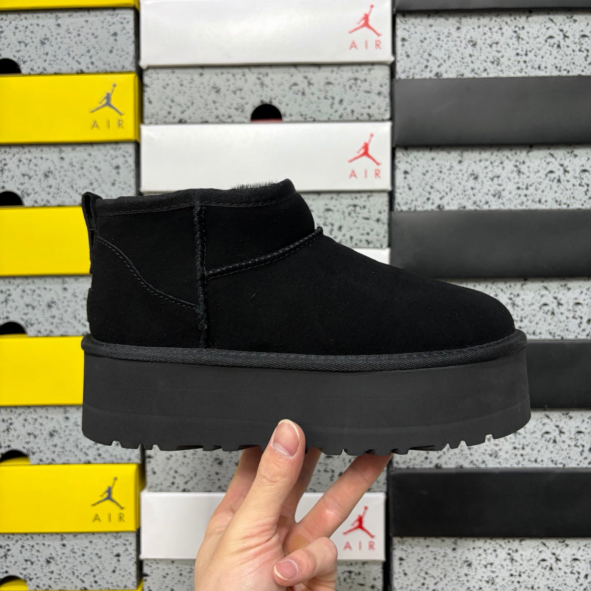 5cm Slide Slippers – Black (5092) | Sizes 35–40