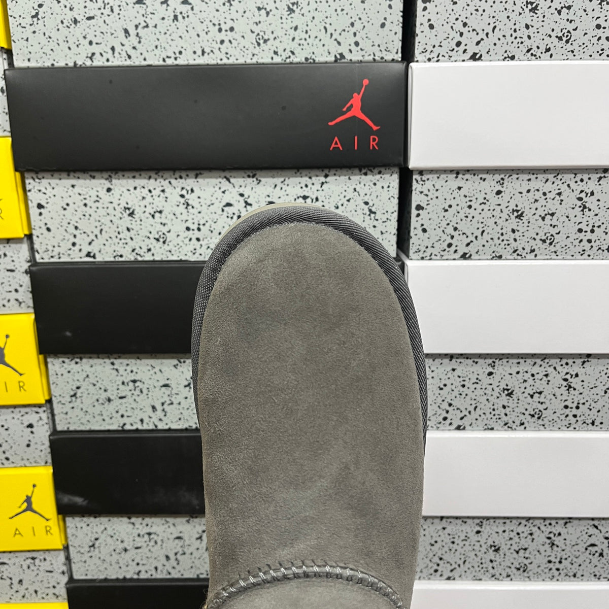 Mini Low-Shaft Snow Boots in Grey – Compact Winter Boots (EU Sizes 35–44)