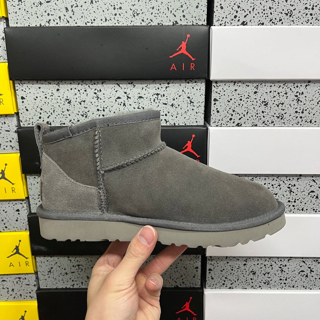 Mini Low-Shaft Snow Boots in Grey – Compact Winter Boots (EU Sizes 35–44)