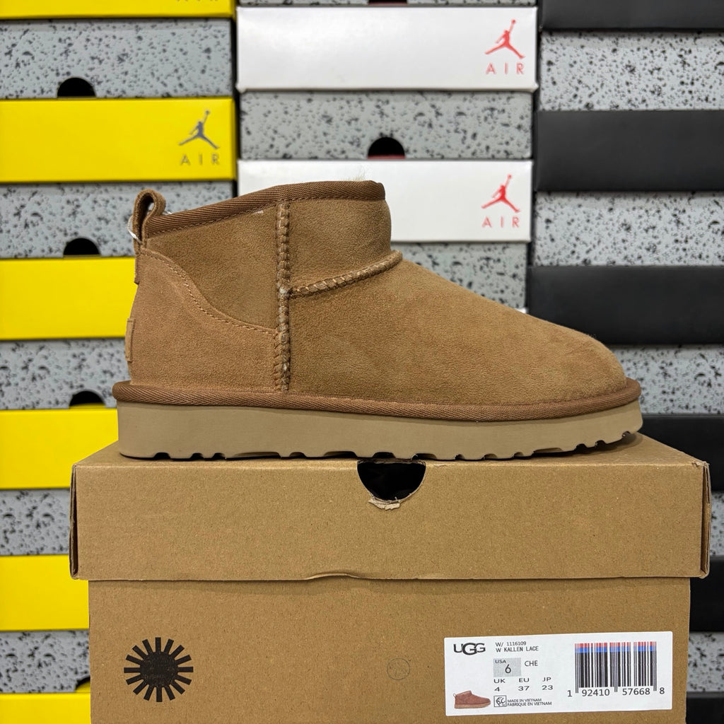 Mini Low-Shaft Snow Boots in Chestnut – Compact Winter Boots (EU Sizes 35–44)