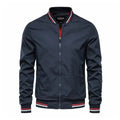 Navy Zip Casual Jacket